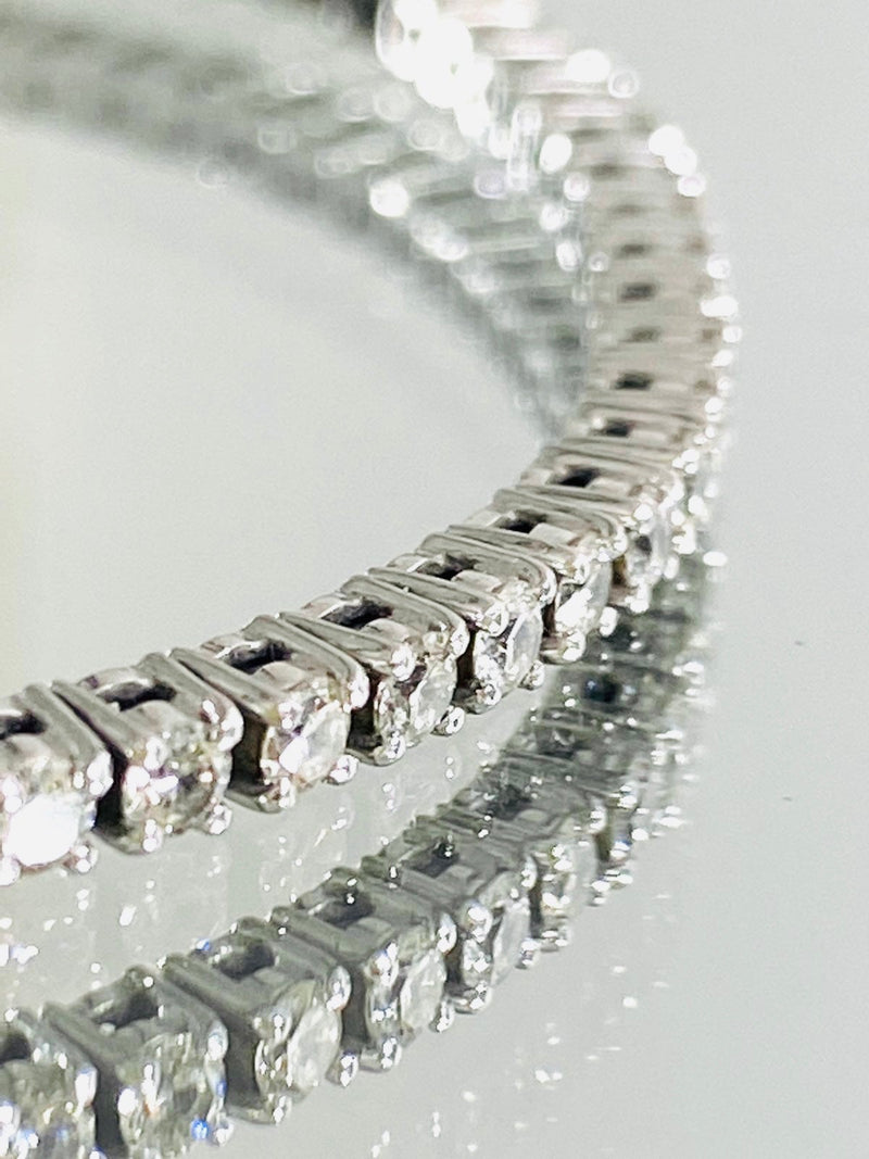 Platinum Diamond Flexible Tennis Bangle