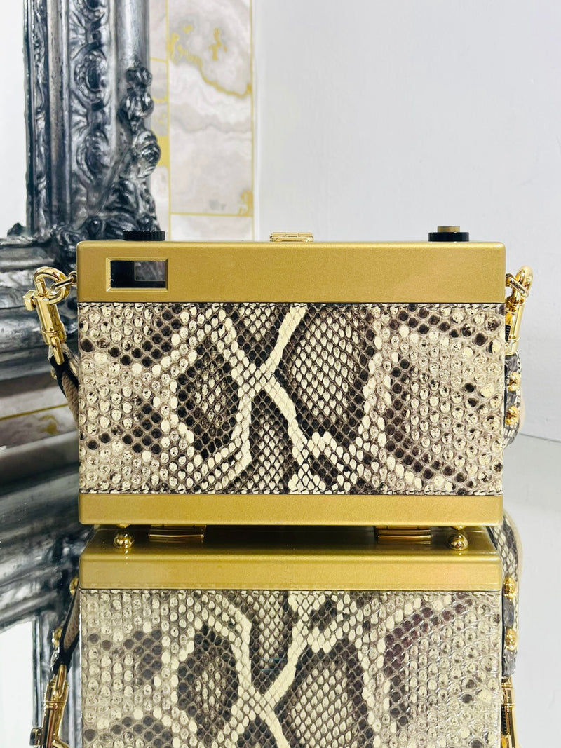 Dolce & Gabbana Snakeskin Camera Bag