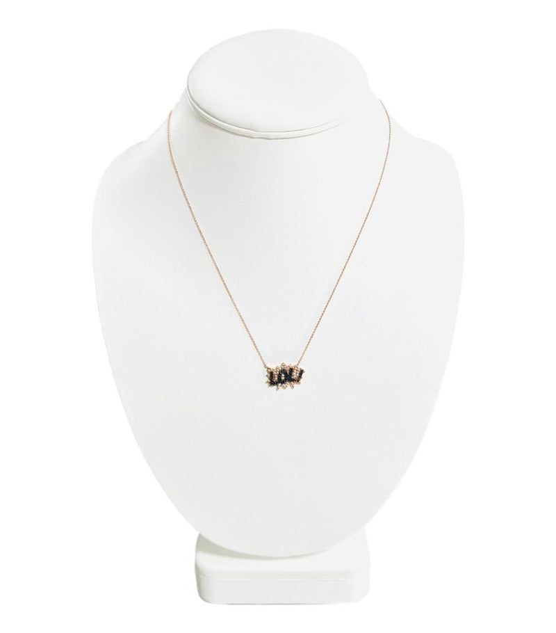 DK Diane Kordas Pop Art 18k Gold & Diamond Necklace
