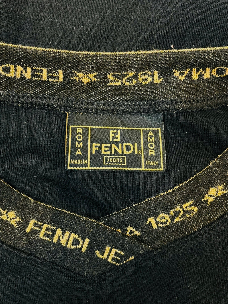Fendi Wool Logo Top. Size 40IT
