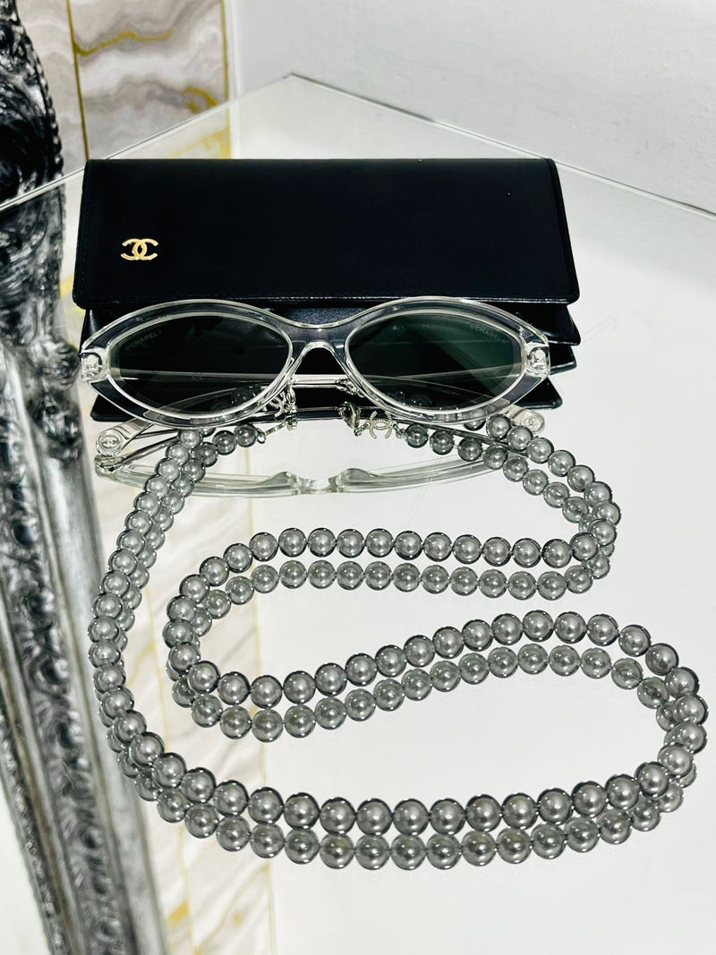 Chanel Lucite & Pearl Sunglasses
