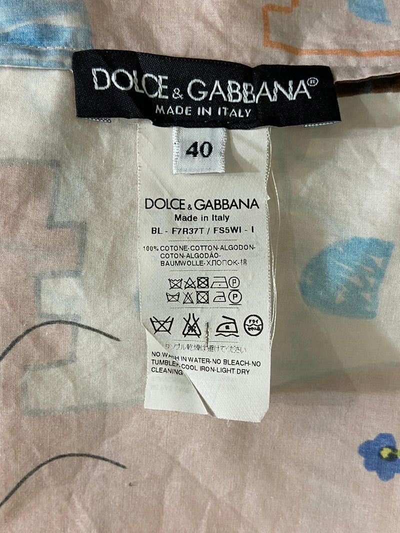 Dolce & Gabbana Cotton Top. Size 40IT