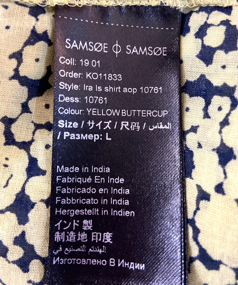 Samsoe & Samsoe Cotton Floral Top. Size S