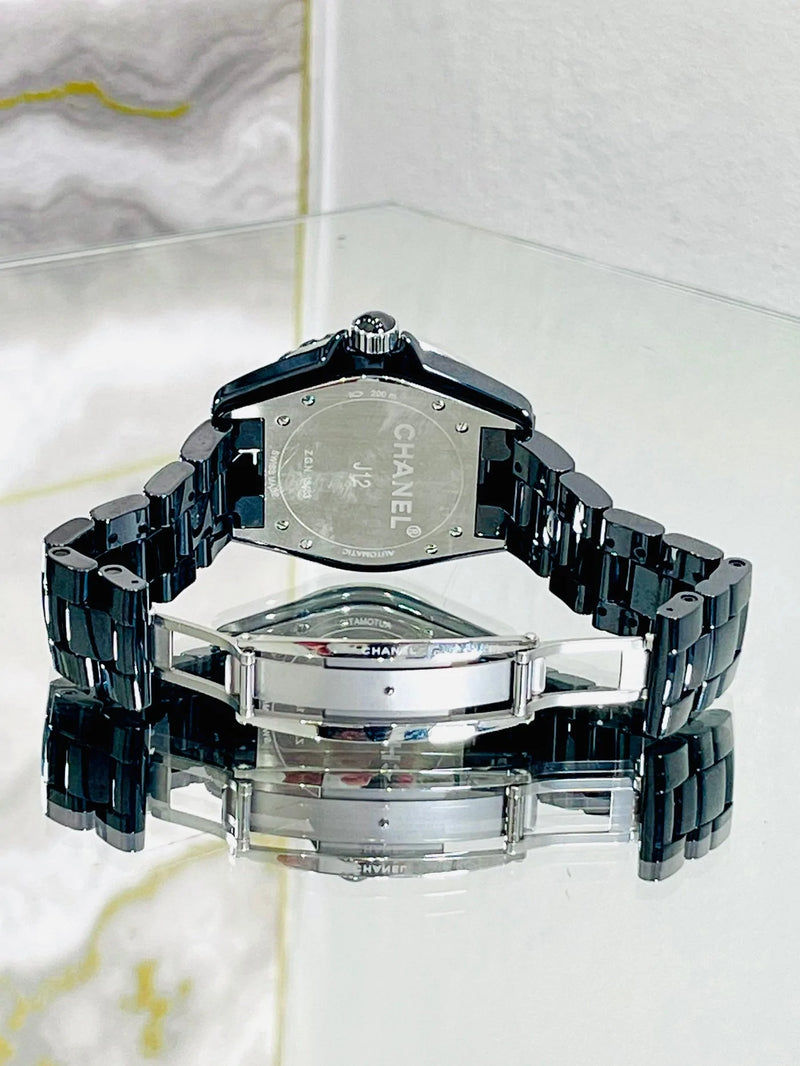 Chanel J12 Diamond Dot Dial 38mm Automatic Ceramic Watch