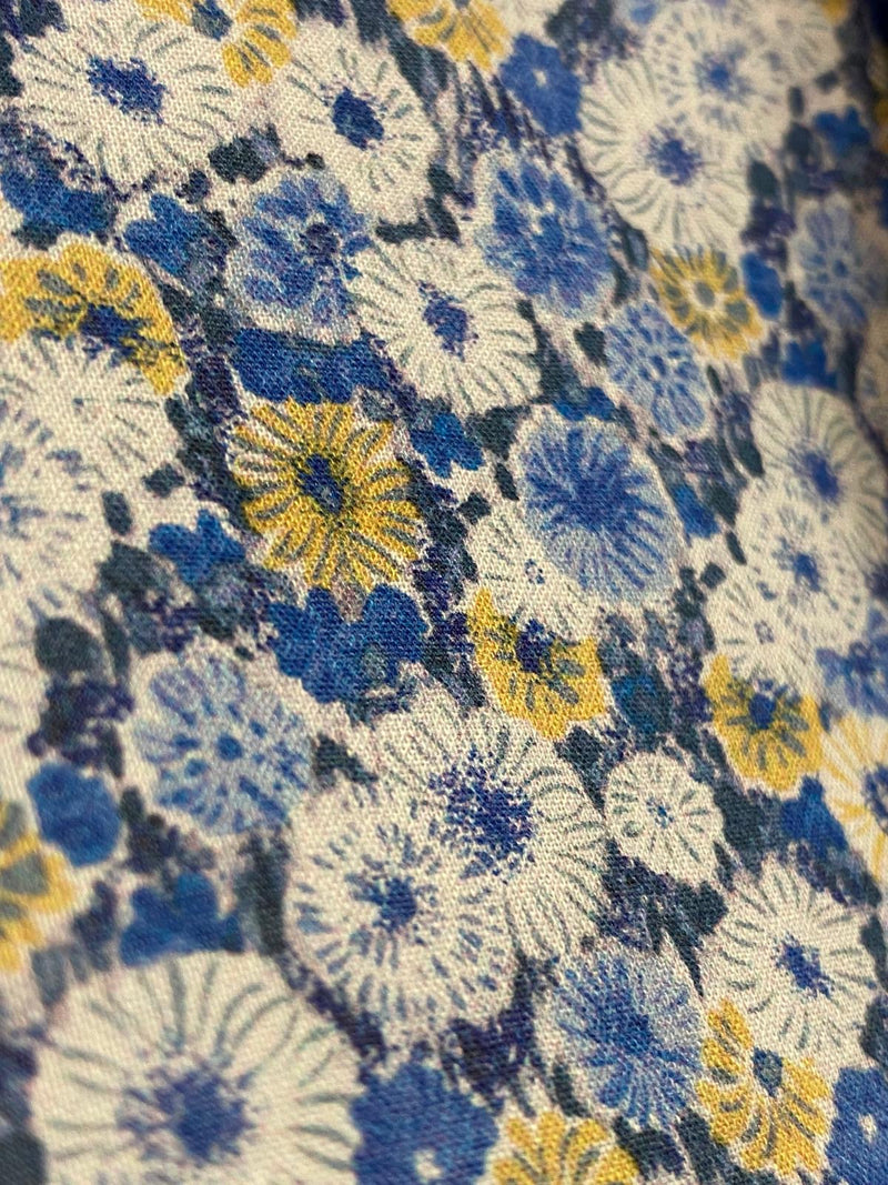 Saint Laurent Floral Cotton Shirt. Size 36FR