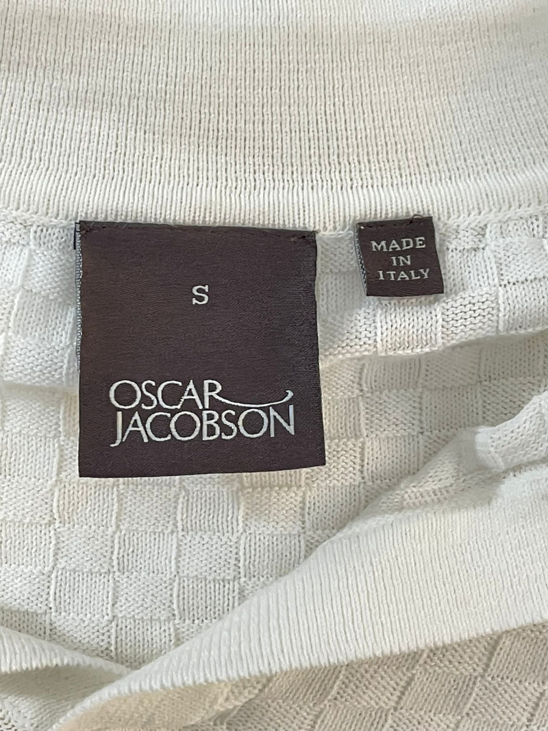 Oscar Jacobson Cotton Woven Polo Shirt. Size S