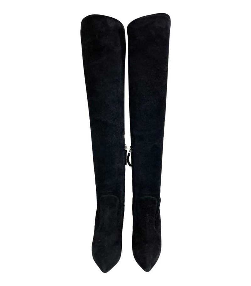 Giuseppe Zanotti Suede Over-Knee Boots. Size 35.5