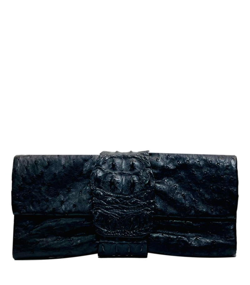 Viva La Moda Hand Made Exotic Skin Clutch Bag