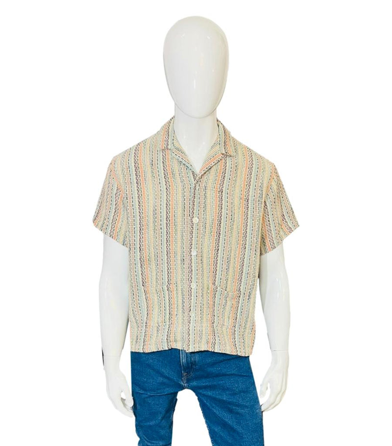 Hargo Cotton Striped Shirt. Size S