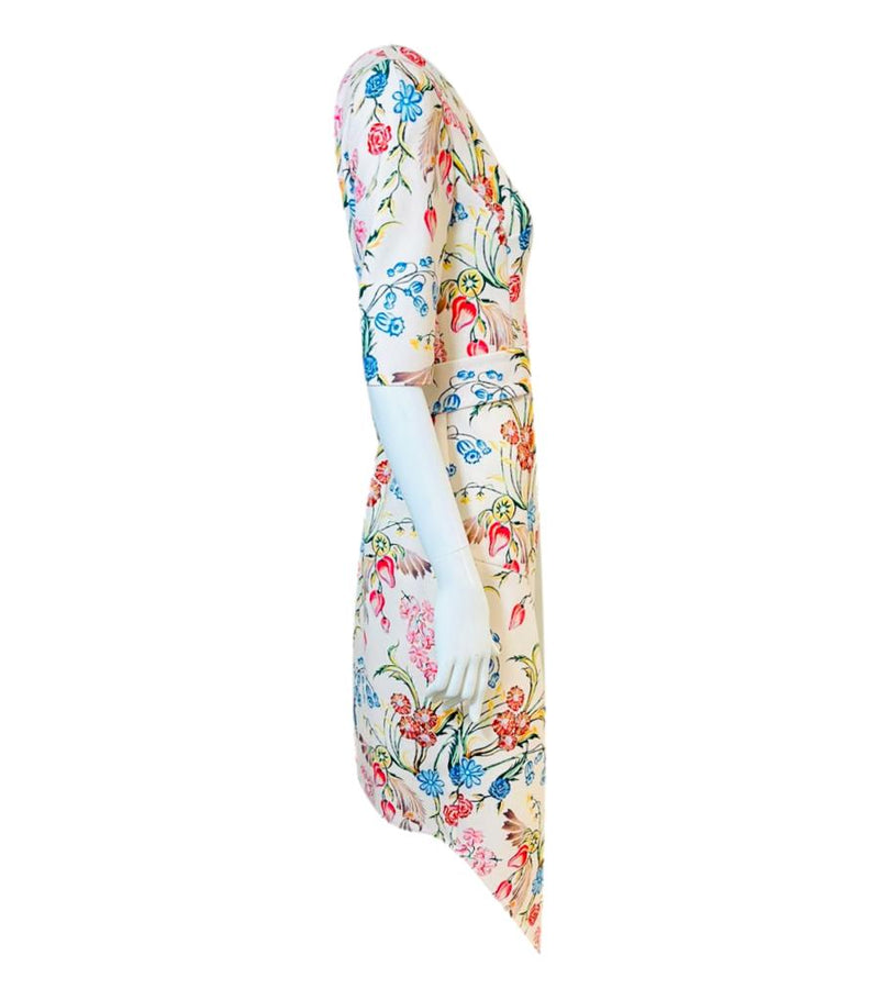 Peter Pilotto Floral Asymmetric Dress. Size 10UK
