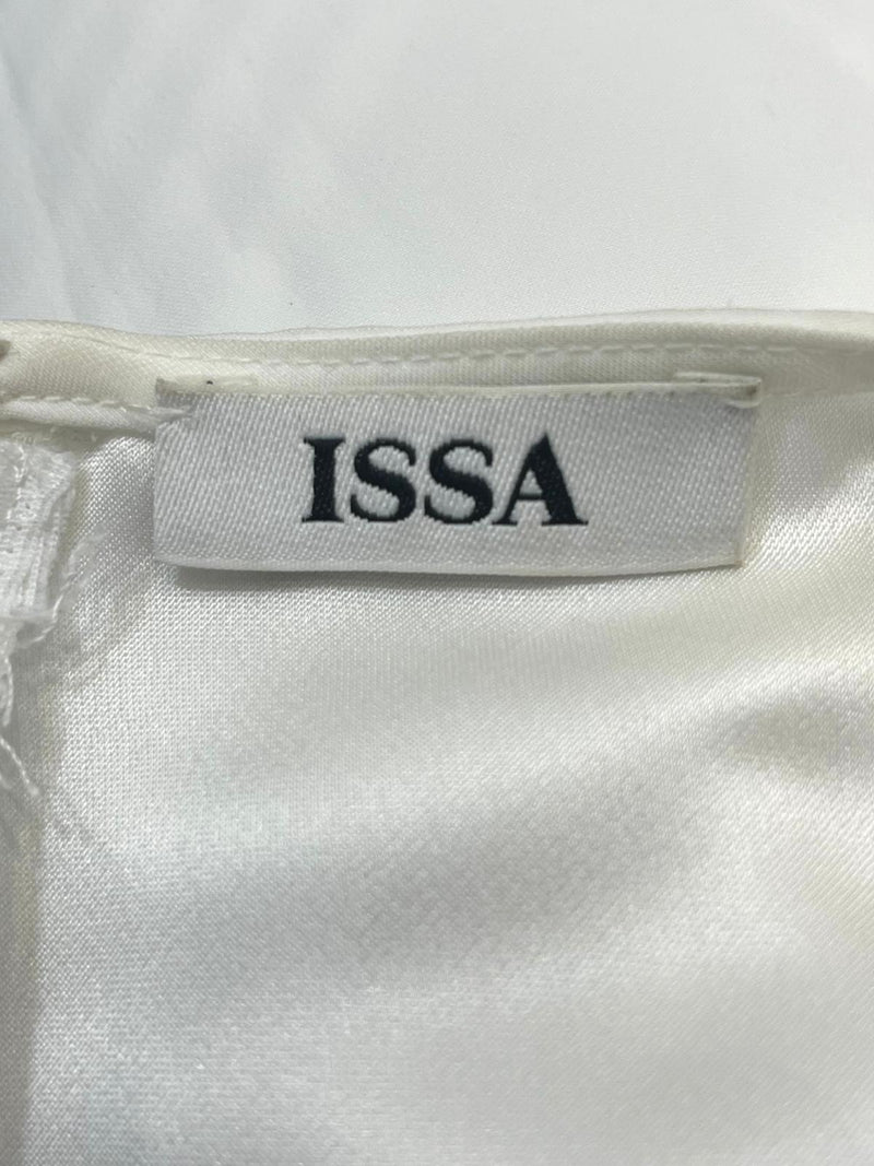 Issa Pleated Satin Top. Size 8UK