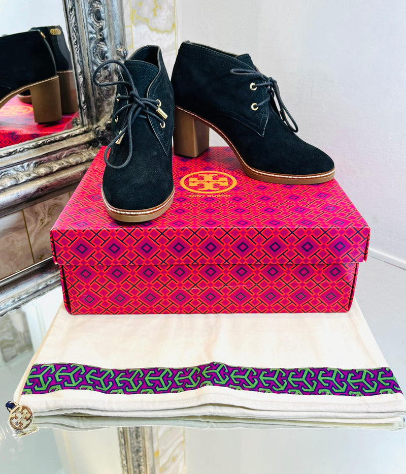 Tory Burch Suede Ankle Boots. Size 38.5