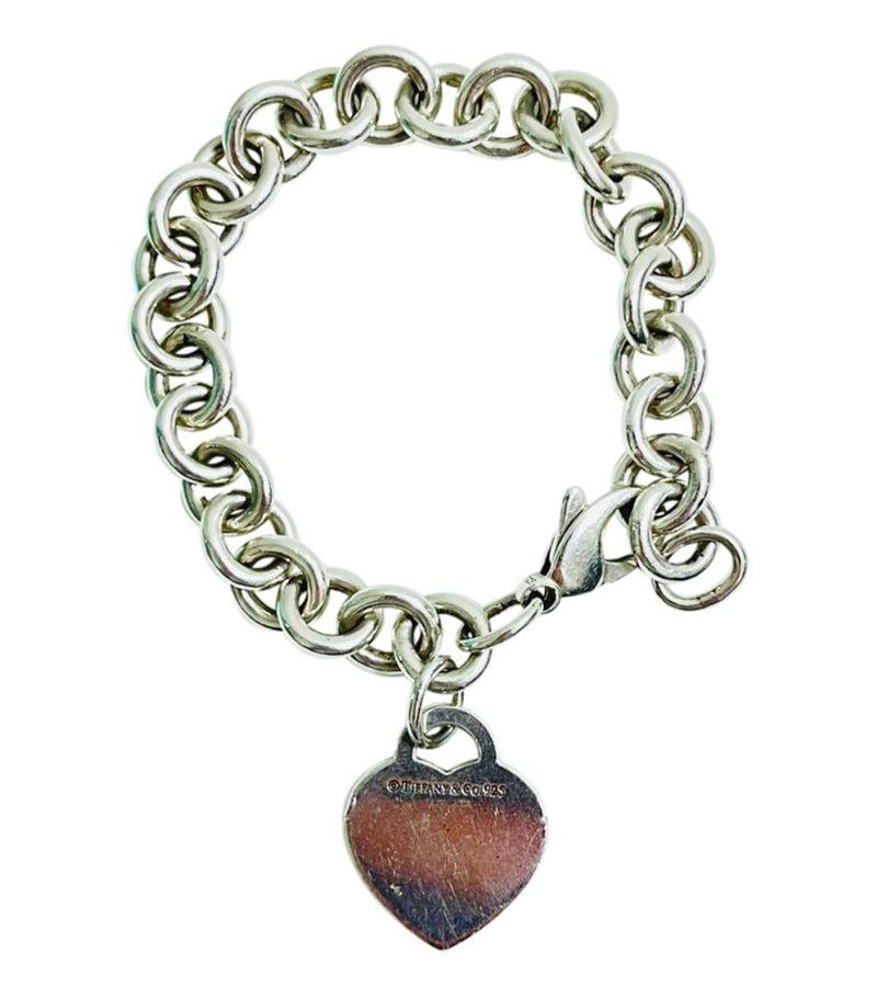 Tiffany & Co Sterling Silver Necklace & Heart Bracelet