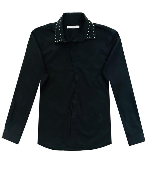 Givenchy Cotton Studded Shirt. Size 42