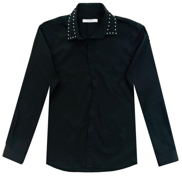 Givenchy Cotton Studded Shirt. Size 42 Shush London