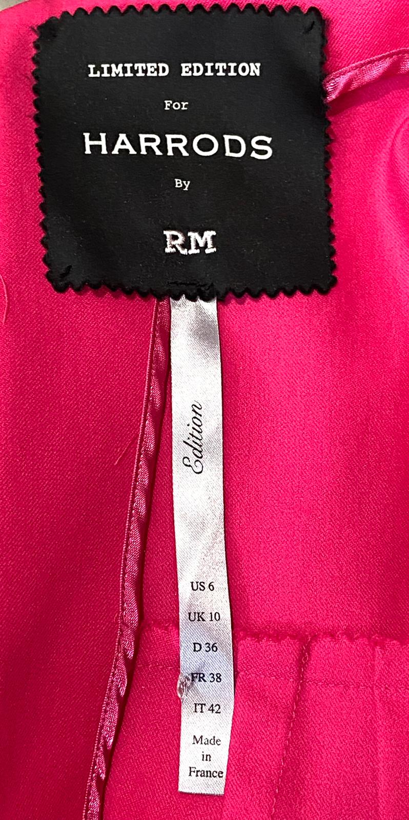 Roland Mouret Ltd Edition For Harrods Fluted Gown. Size 10UK