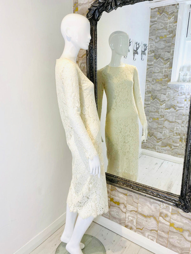 Ganni Lace Midi Dress. Size 34FR