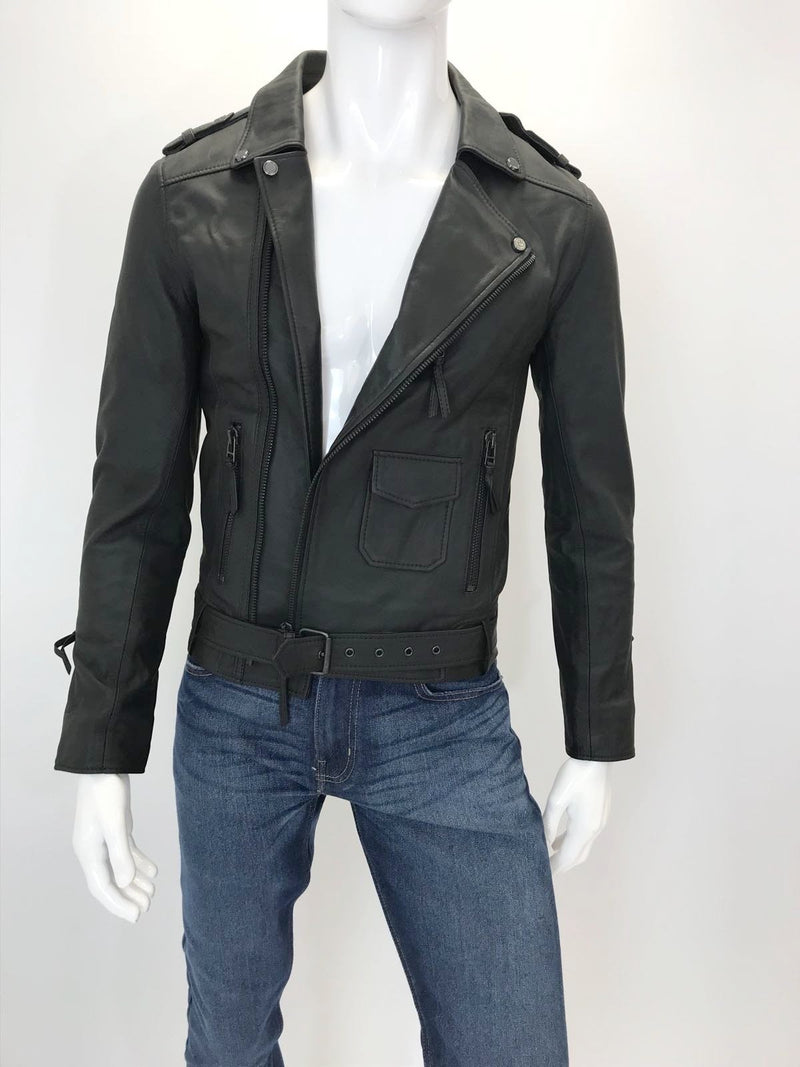 Designer Dress Agency London - Bodaskins Leather Biker Jacket. Size XS - Shush At The Wellington