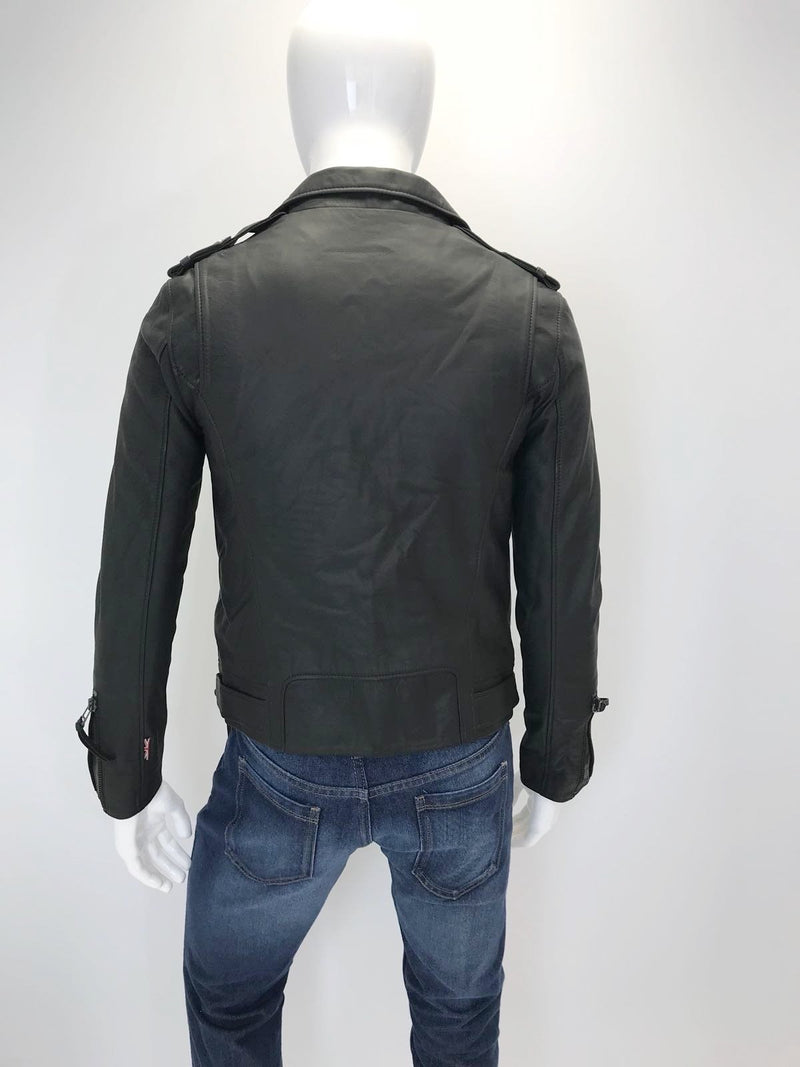 Designer Dress Agency London - Bodaskins Leather Biker Jacket. Size XS - Shush At The Wellington