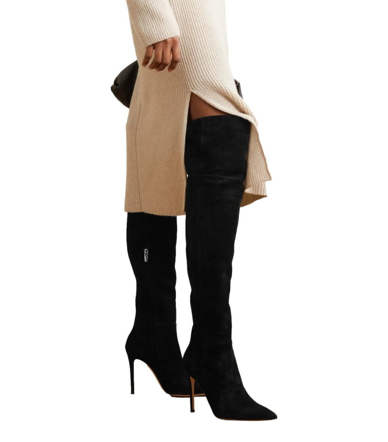 Giuseppe Zanotti Suede Over-Knee Boots. Size 35.5